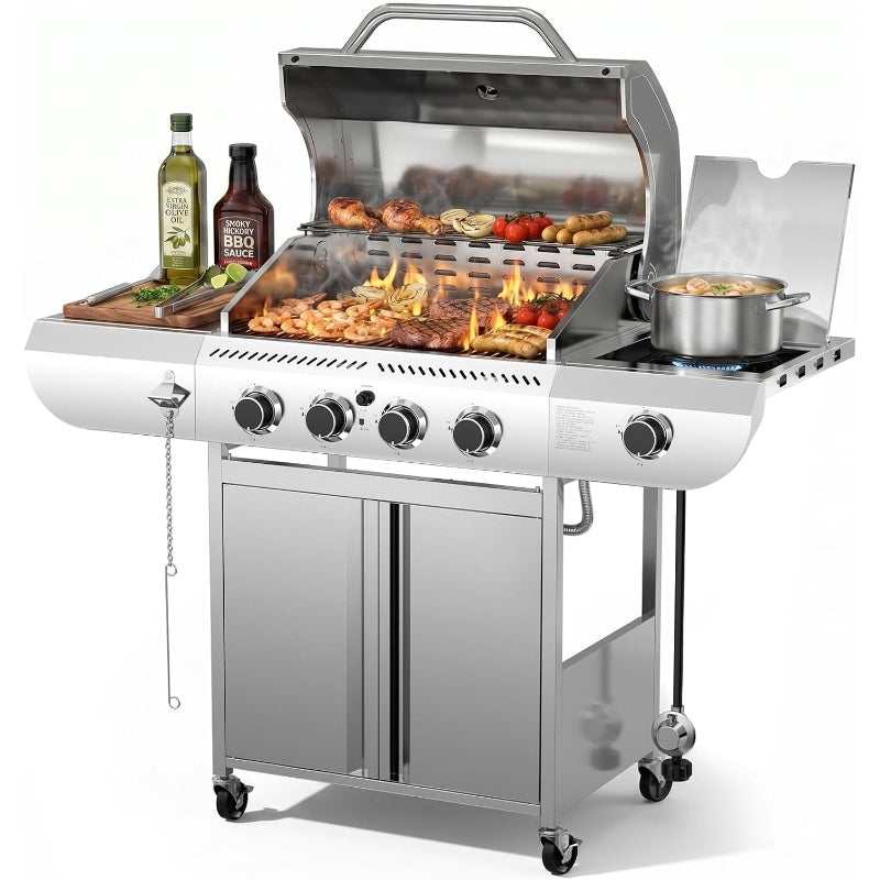 4-Burner Propane BBQ Grill