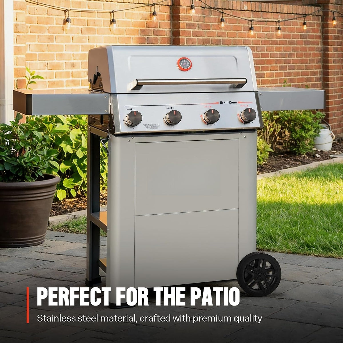 4-Burner Propane Gas Grill