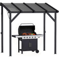 8'x5' Lean-to Hardtop Grill Gazebo