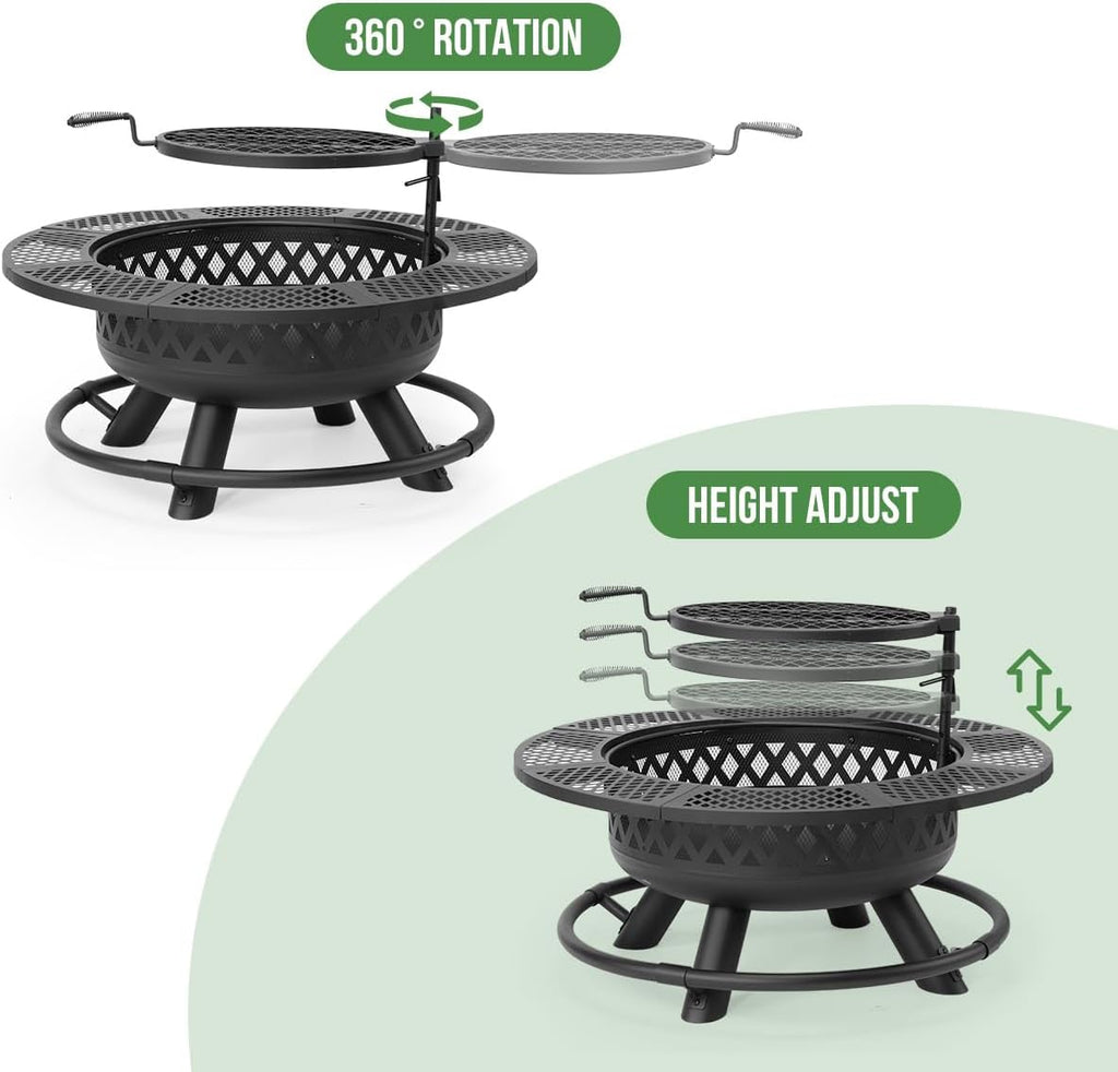36" 3-in-1 Fire Pit