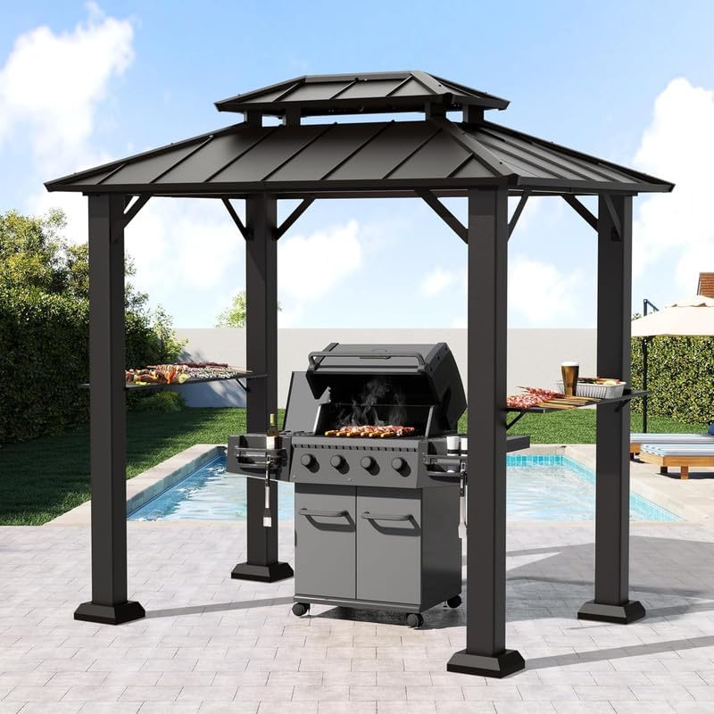 8'x6' Hardtop Grill Gazebo