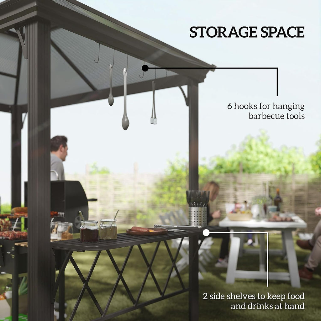 9x5 FT Hardtop Grill Gazebo