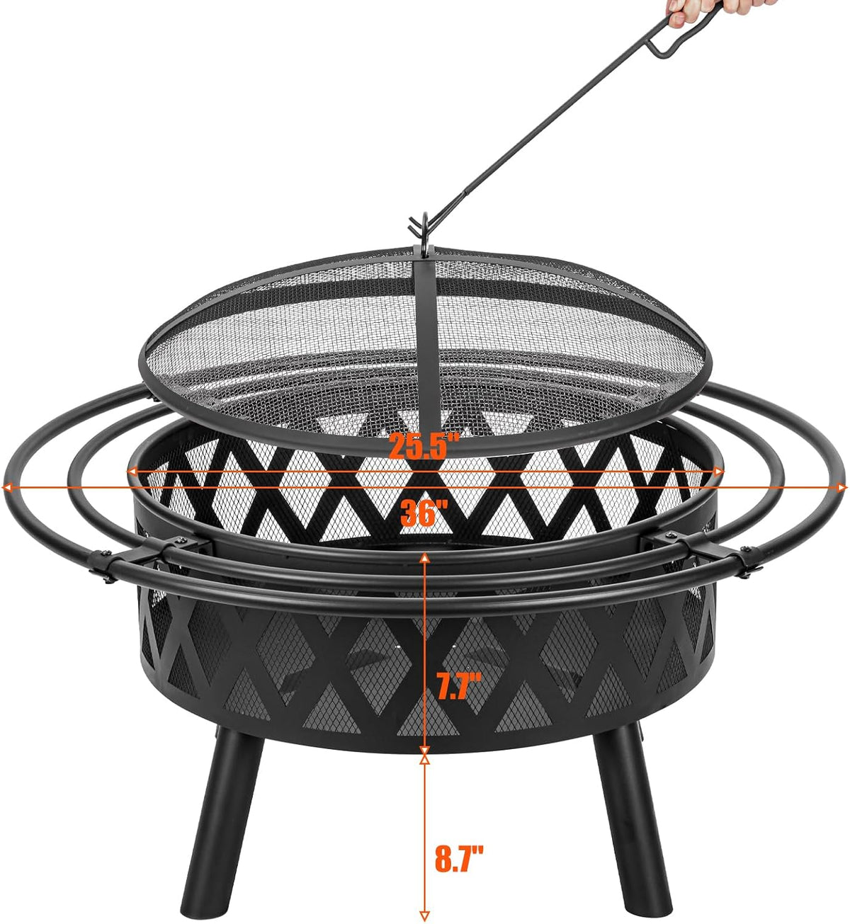 36" Wood Burning Fire Pit