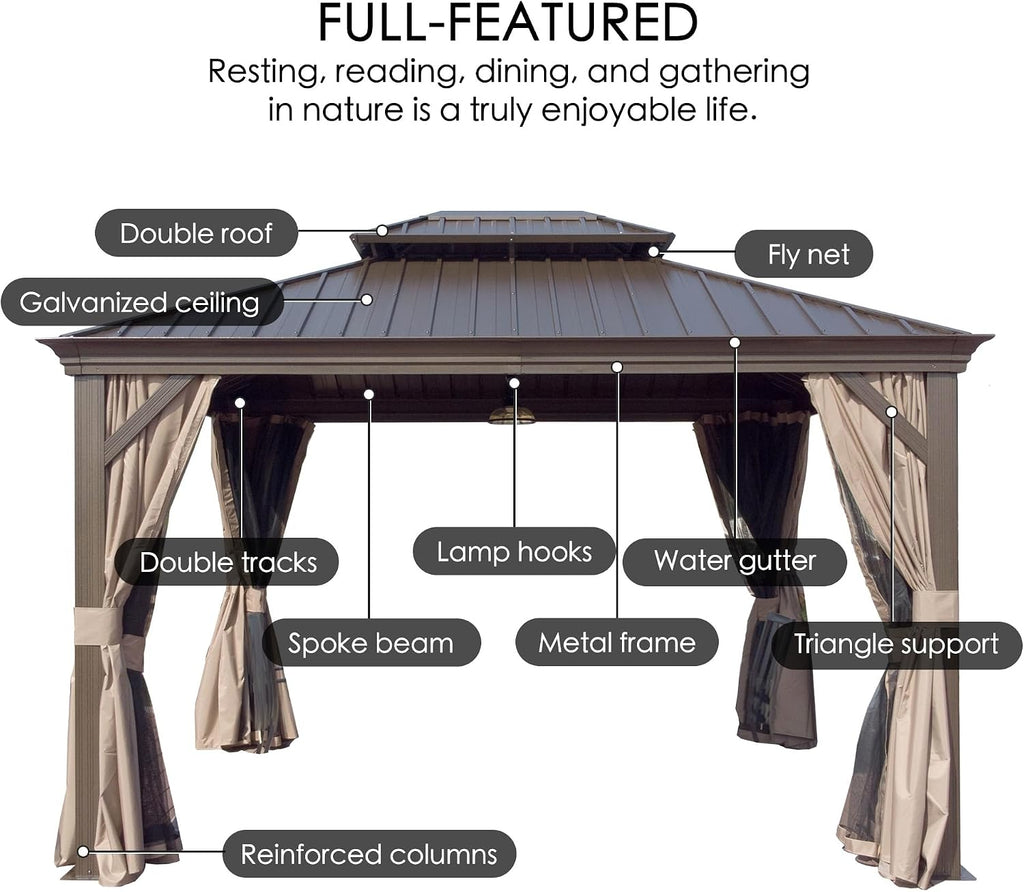 10'x14' Aluminum Gazebo