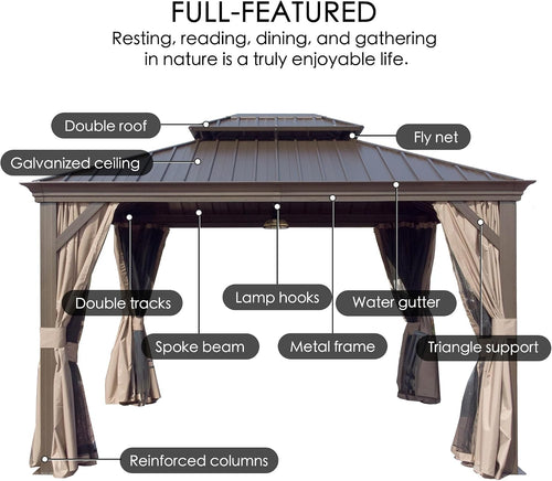 10'x14' Aluminum Gazebo