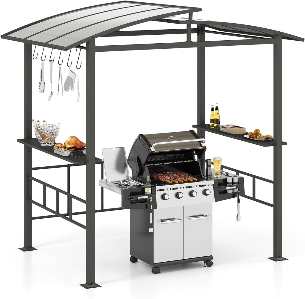 8x5 FT Hardtop Grill Gazebo