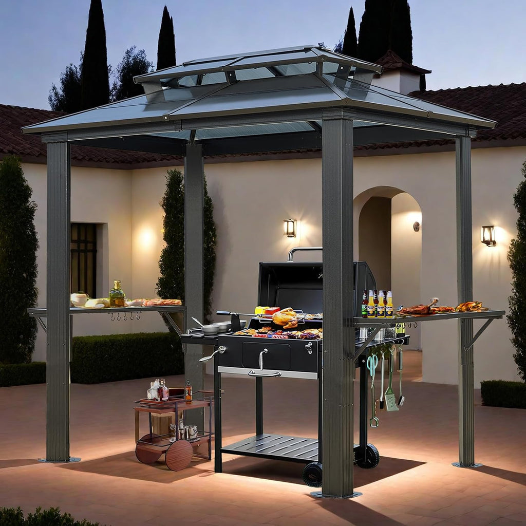 8'x5' Hardtop Grill Gazebo