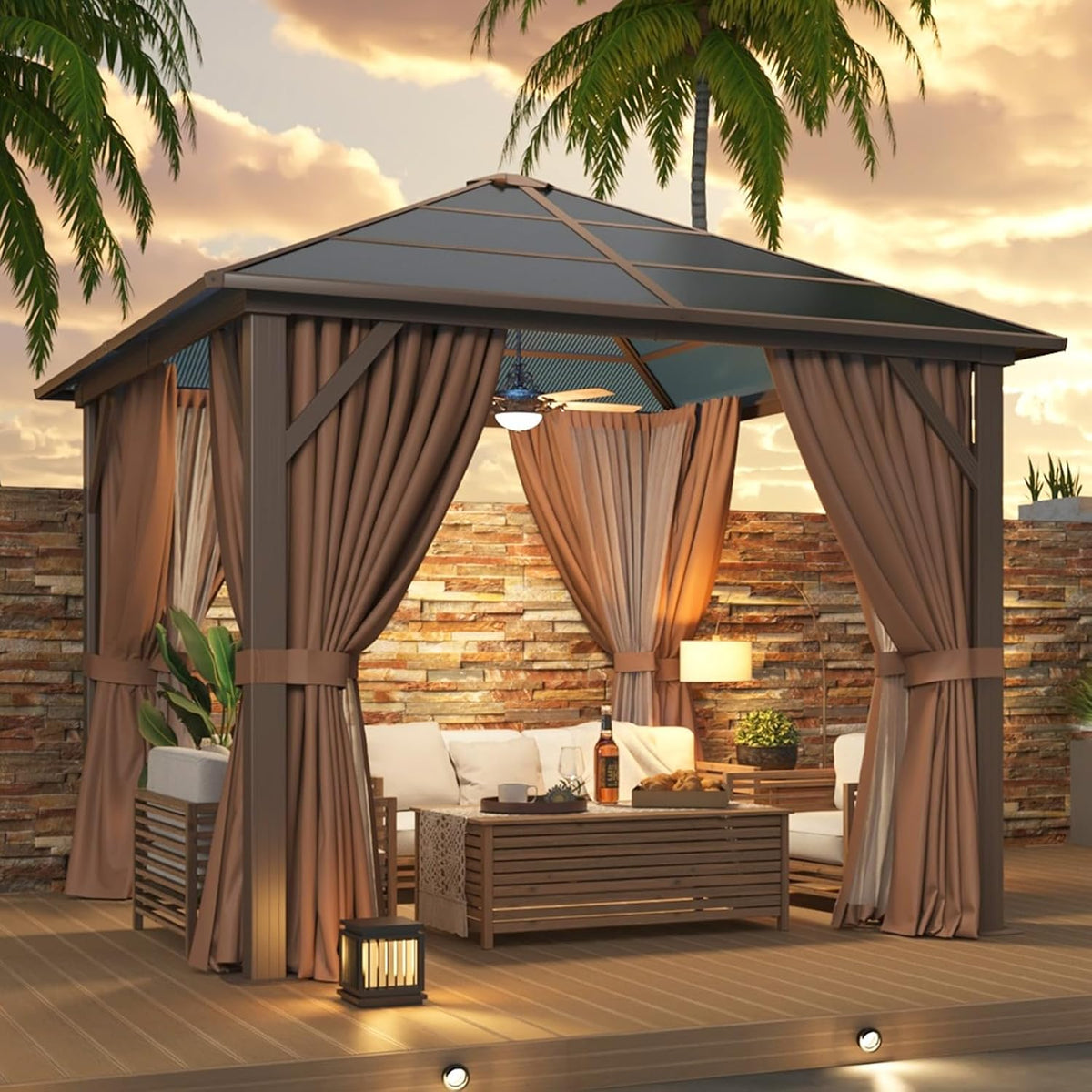 10'x10' Polycarbonate Hardtop Gazebo