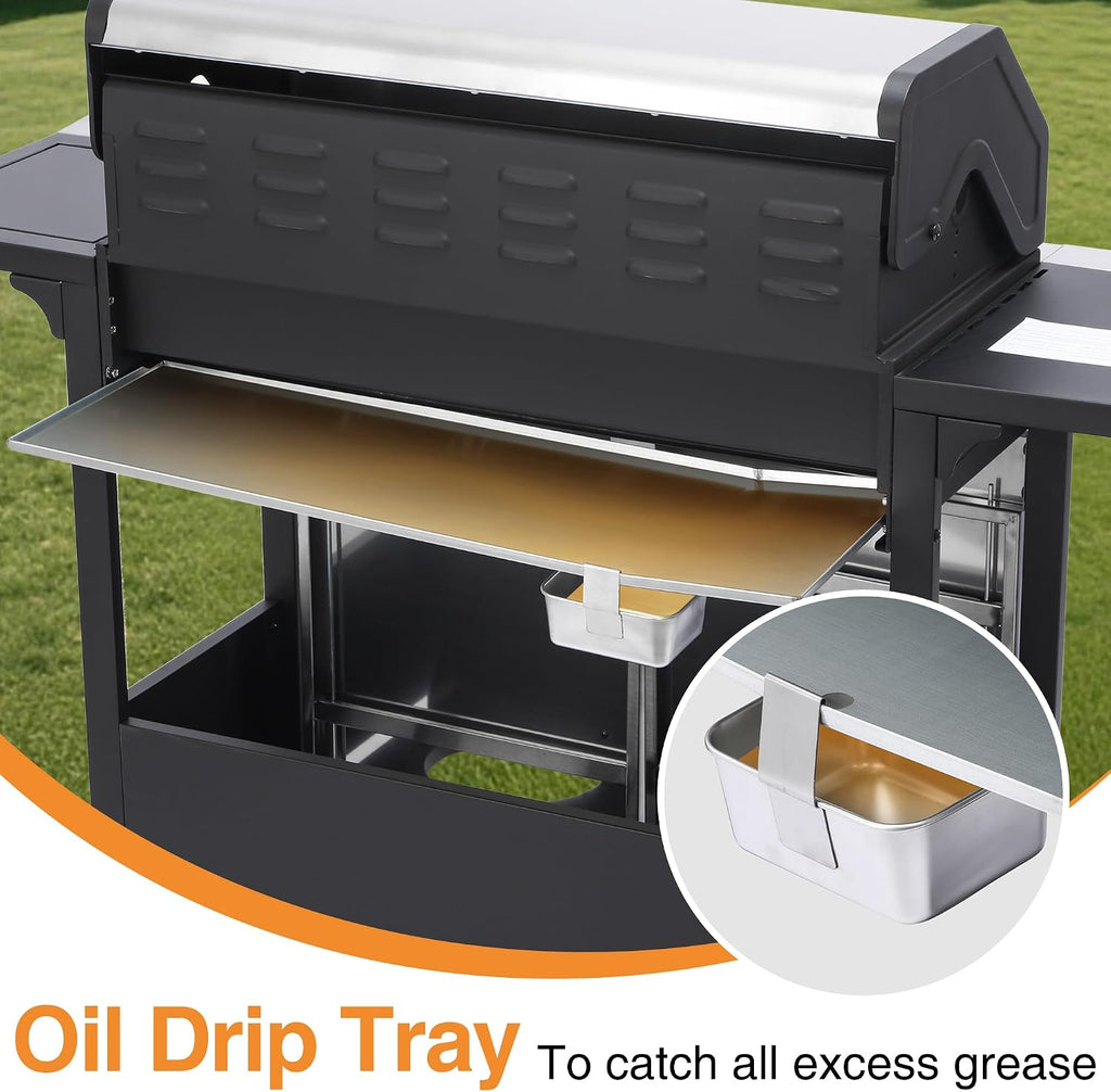 6-Burner Grill with Side Burner & Griddle Combo