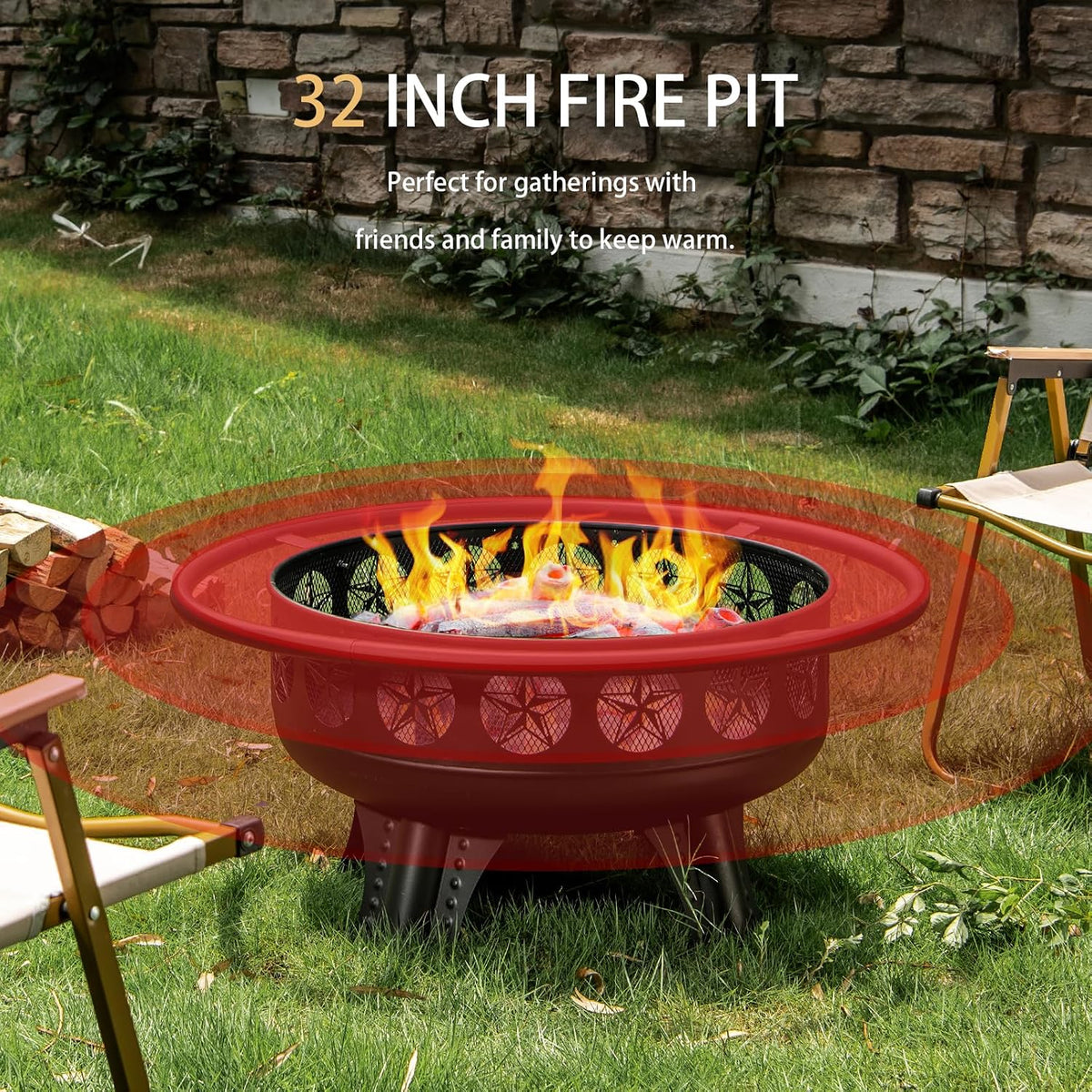 32" 3-in-1 Fire Pit