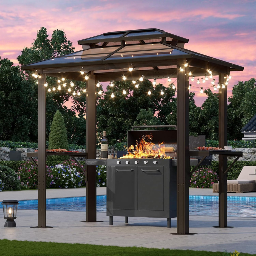 8'x5' Hardtop Grill Gazebo