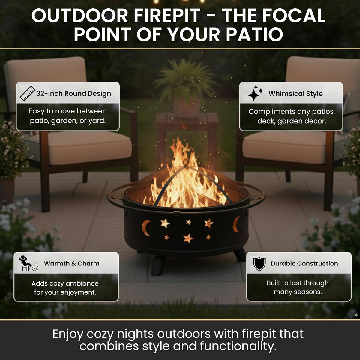 32" Round Fire Pit