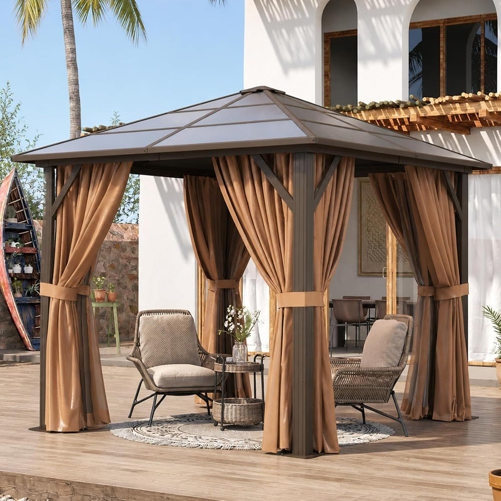 10'x10' Polycarbonate Hardtop Gazebo