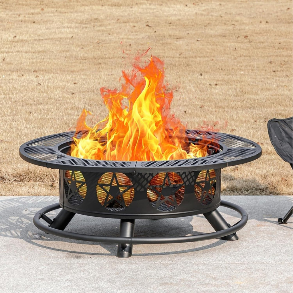 36" Fire Pit with Grills & Lid
