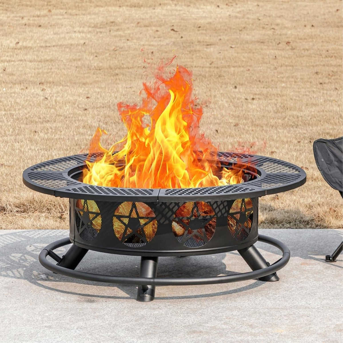 36" Fire Pit with Grills & Lid