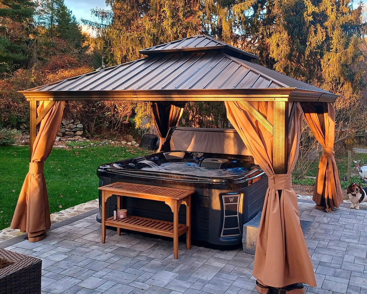 13'x13' Bronze Frame Gazebo