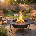 43" Fire Pit with Grills & Lid