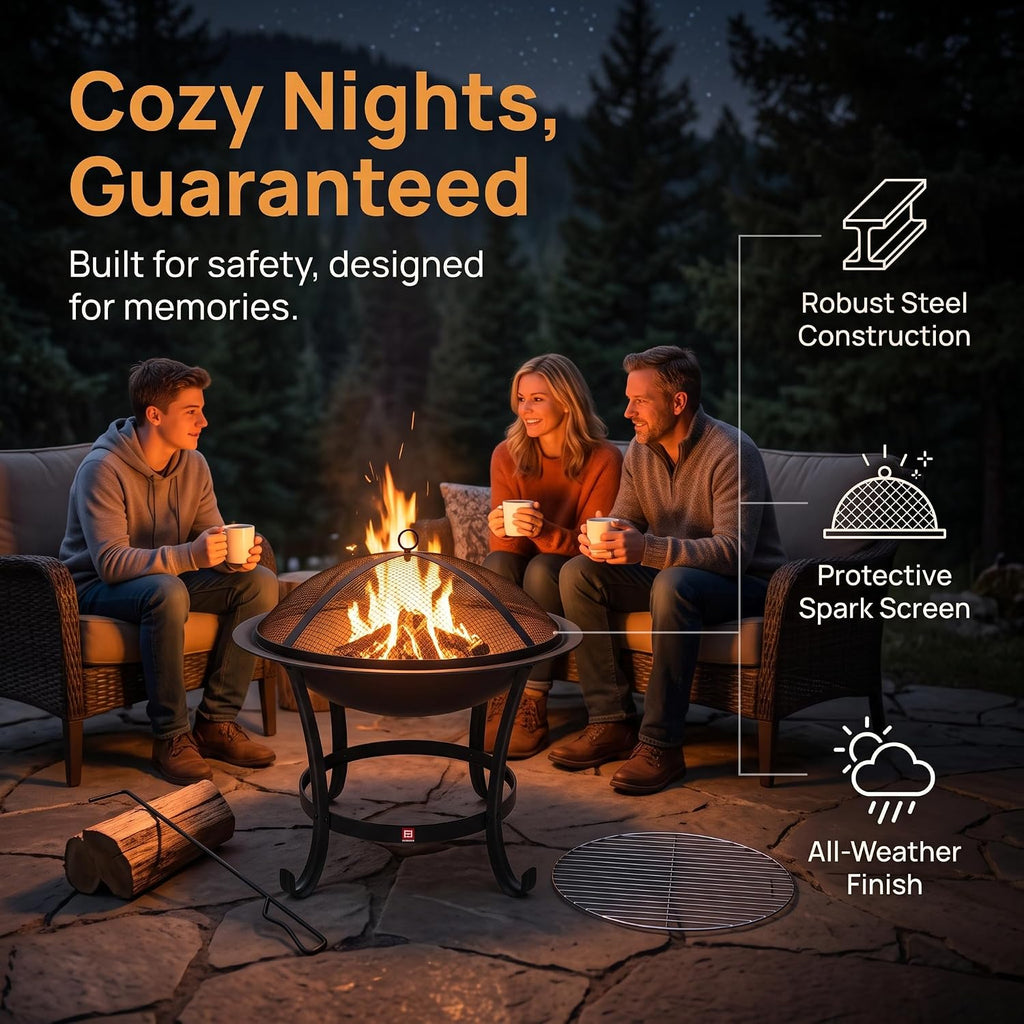 22" 2-in-1 Fire Pit