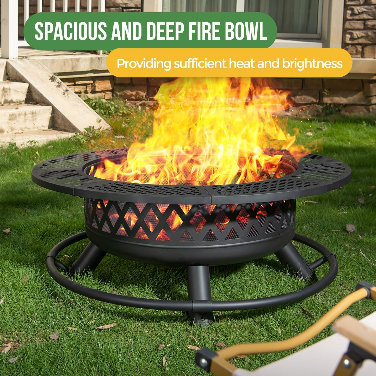 36" 3-in-1 Fire Pit