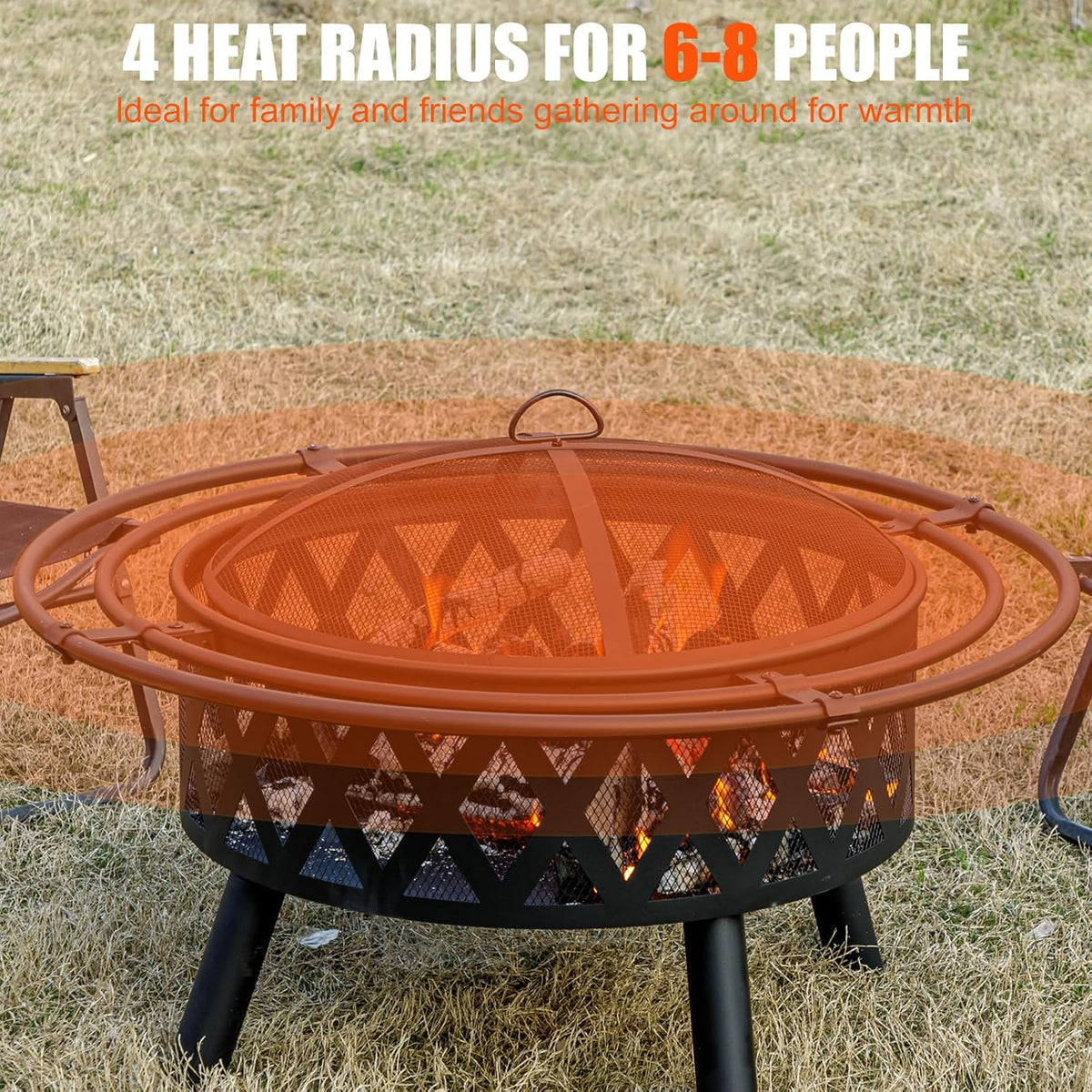 36" Wood Burning Fire Pit
