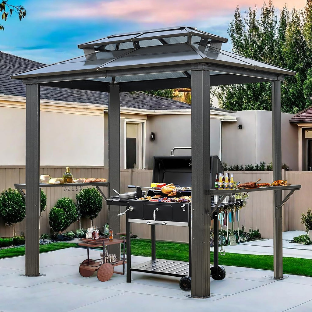 8'x5' Hardtop Grill Gazebo