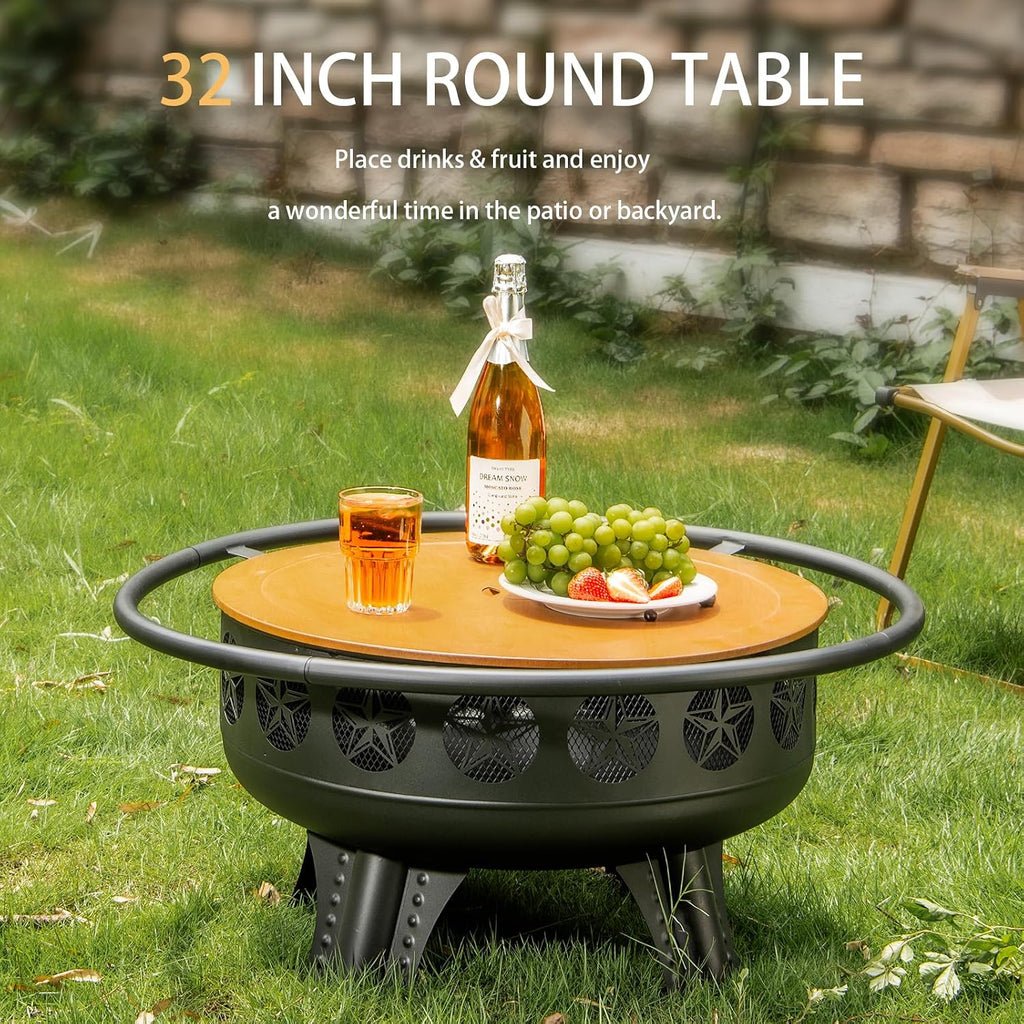 32" 3-in-1 Fire Pit