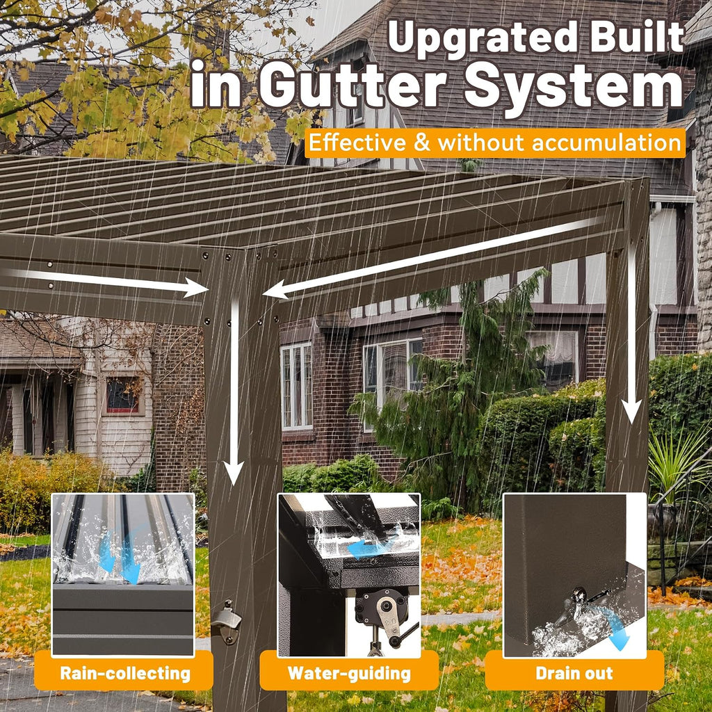 8X5FT Hardtop Outdoor Grill Gazebo