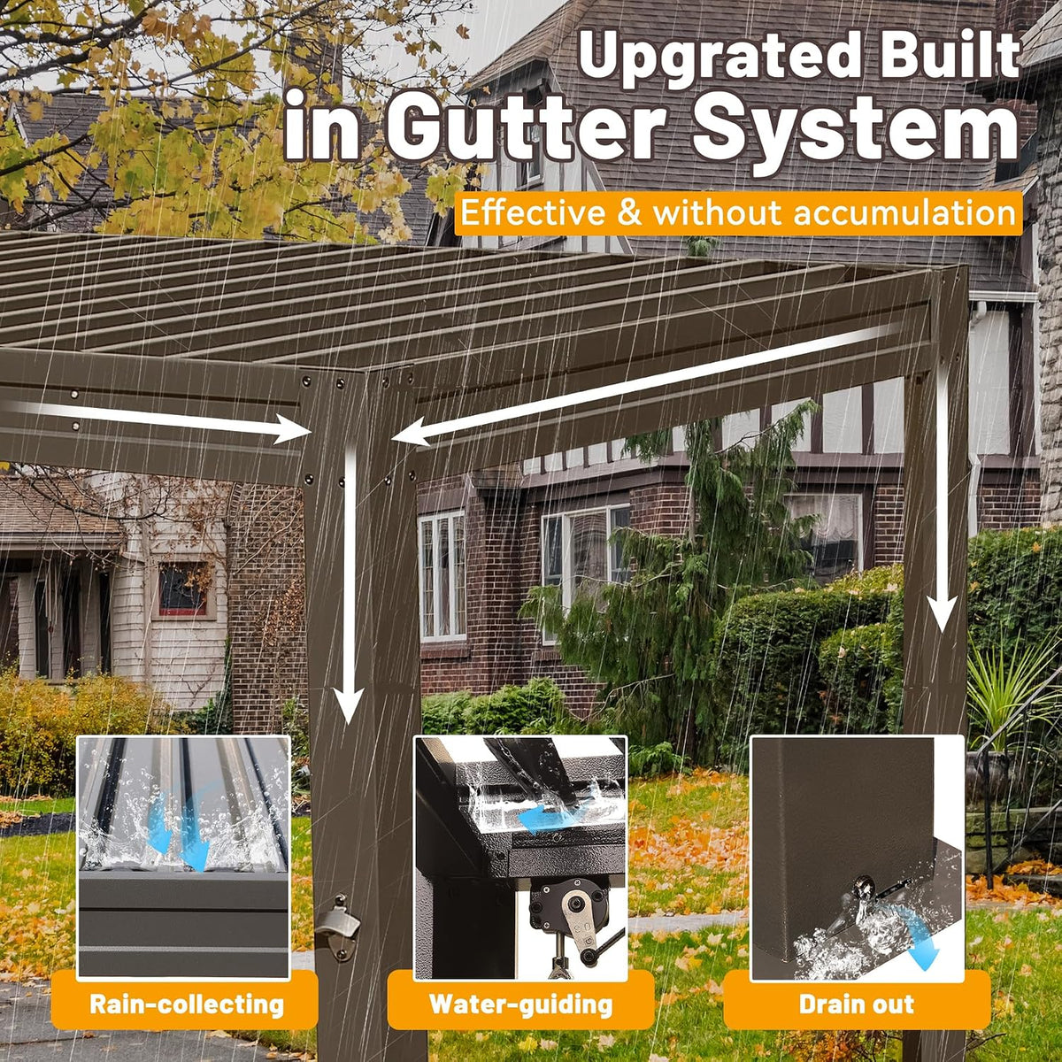 8X5FT Hardtop Outdoor Grill Gazebo