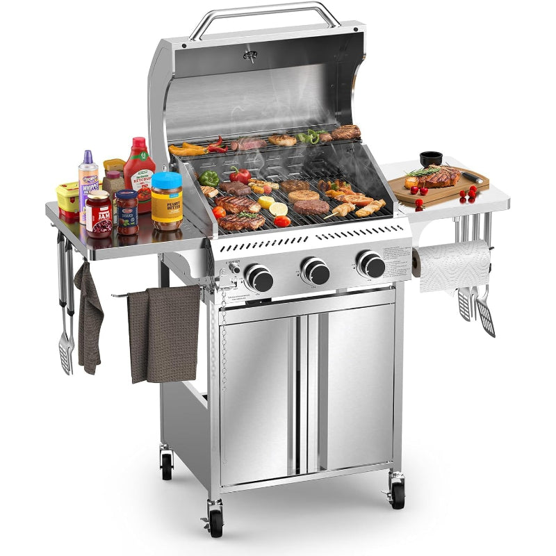 3-Burner Propane BBQ Grill