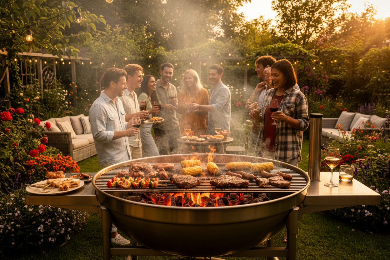 Heavy-Duty Stainless Barbecue Grill